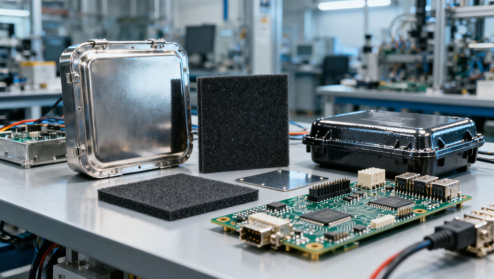 EMI shielding materials compared by durability, cost, and grounding