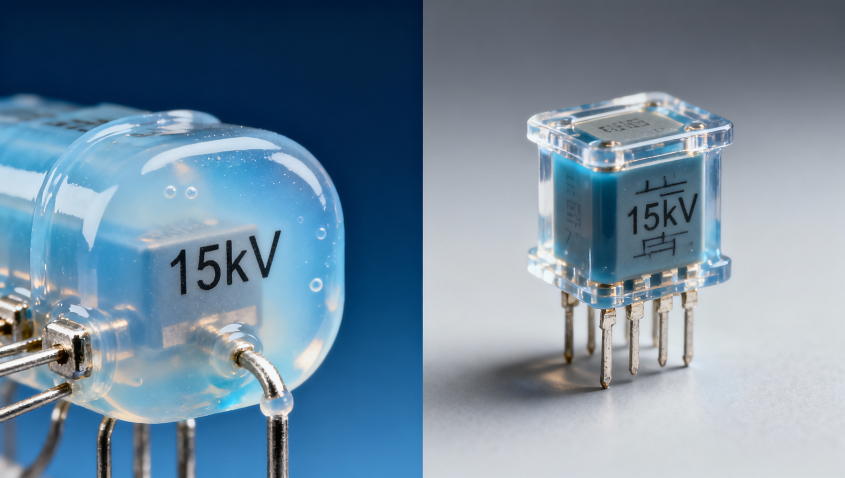 Is silicone potting suitable for high-voltage applications?