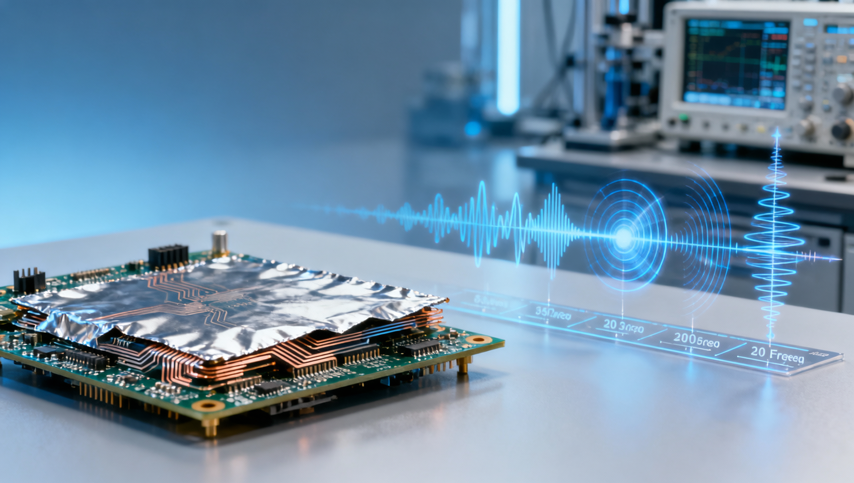 RF Shielding Effectiveness at Different Frequencies