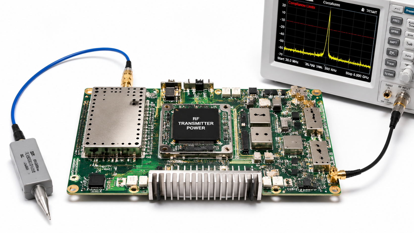 RF Transmitter Power vs Compliance Limits