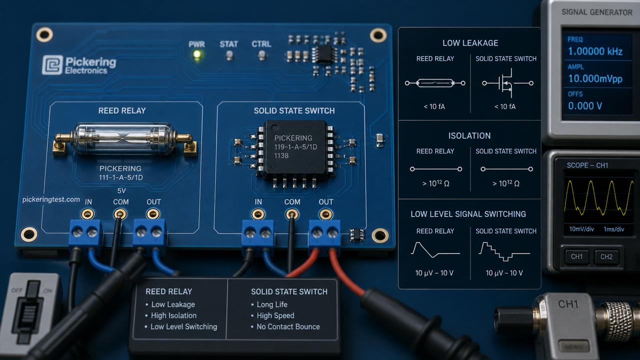 Reed Relays vs Solid-State Options for Low-Level Signal Switching