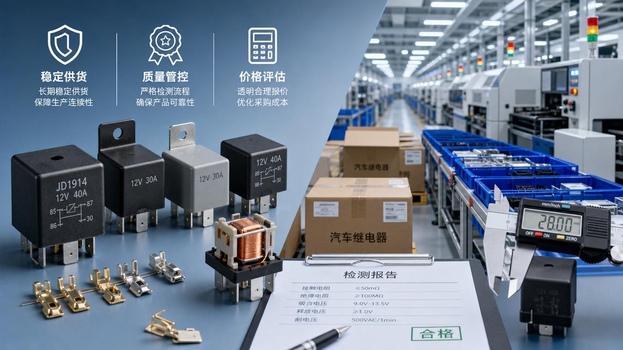 Automotive Relays Supplier Checklist for Stable Pricing