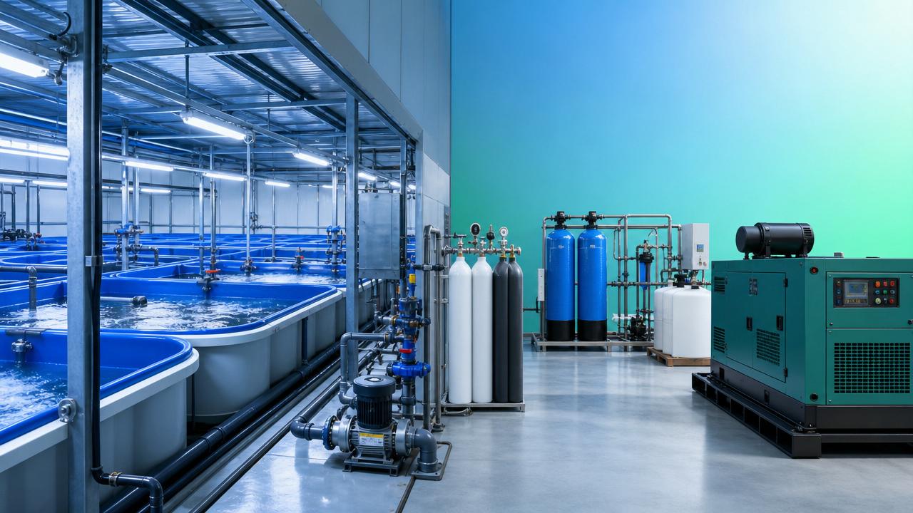 Aquaculture Utilities: Planning Power, Water, and Backup