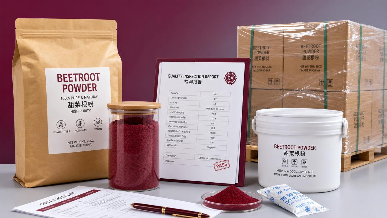 Beetroot Powder Bulk: Cost, Purity, and Shelf Life Checklist