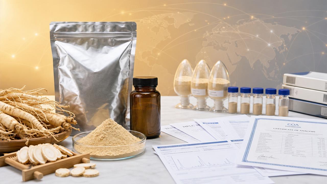 Ginseng Root Extract Wholesale: How to Compare Price, Purity, and Supply Stability