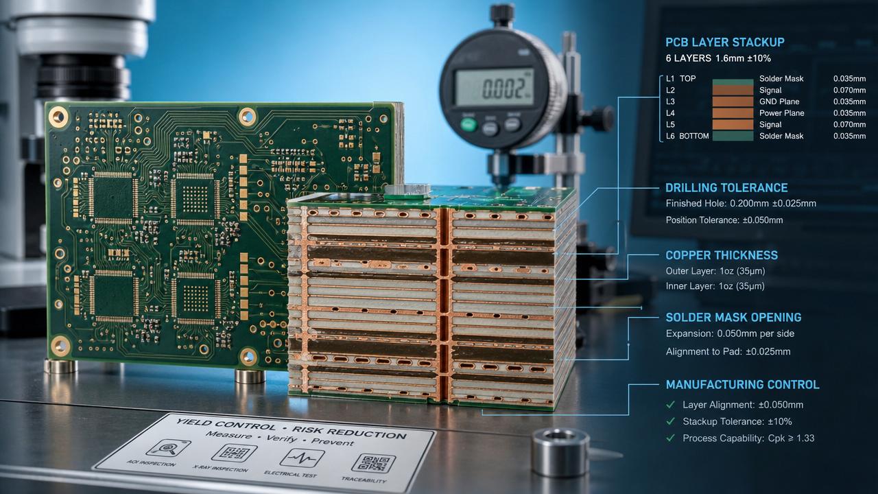 PCB Fabrication Tolerances That Affect Yield and Rework Rates