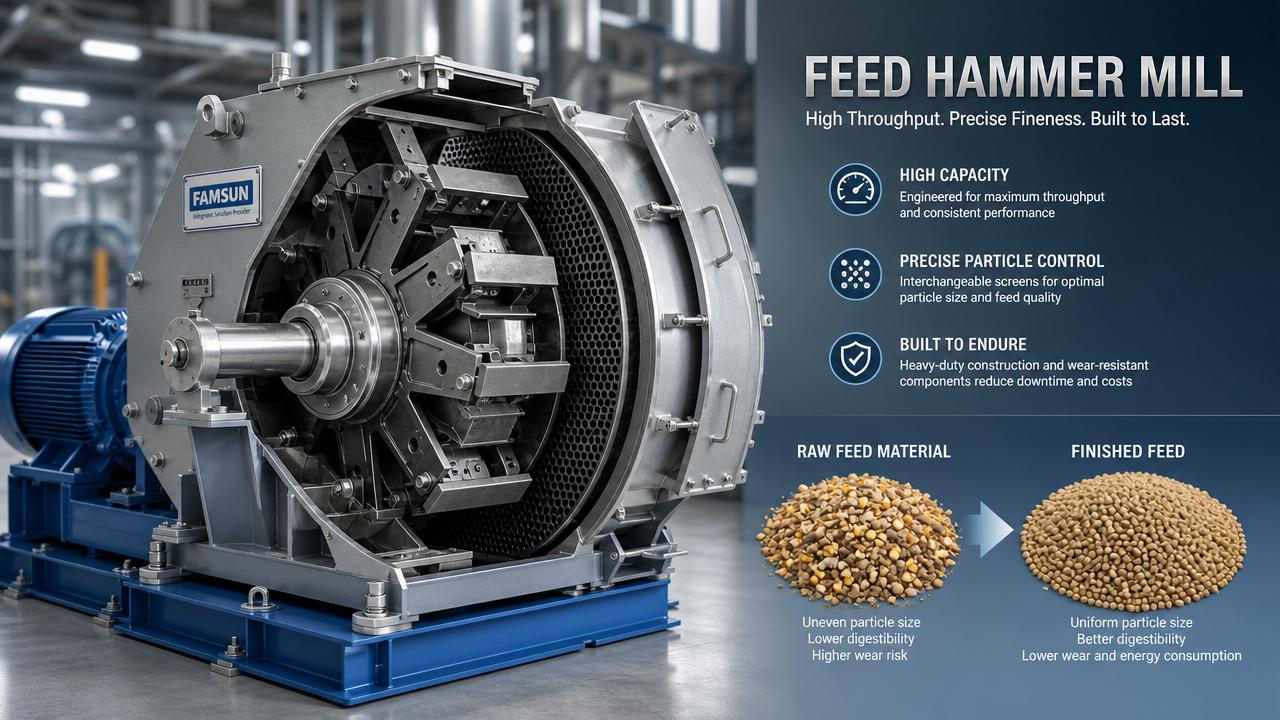 Feed Hammer Mill Machine Selection: Capacity, Fineness, and Wear Risks