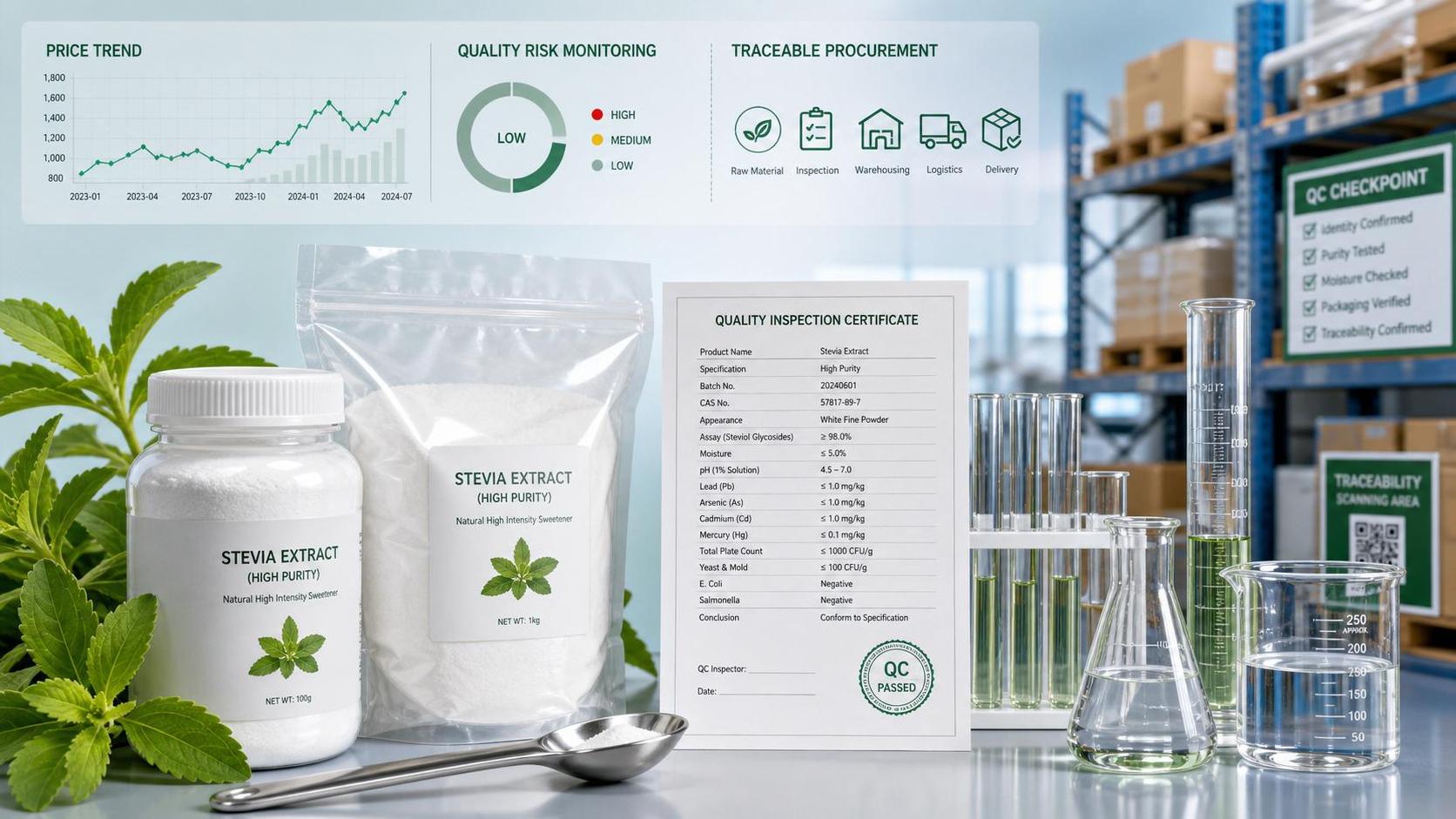 Wholesale Stevia Extract Price Trends and Quality Risks in 2026 Wholesale Stevia Extract Price Trends and Quality Risks in 2026