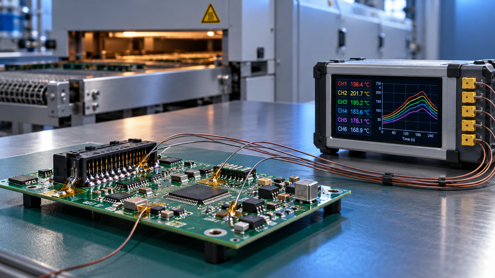 How to compare thermal profiles for reflow process benchmarking