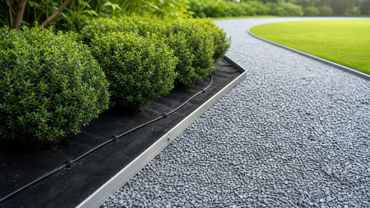 Which garden supplies reduce upkeep for large landscapes?