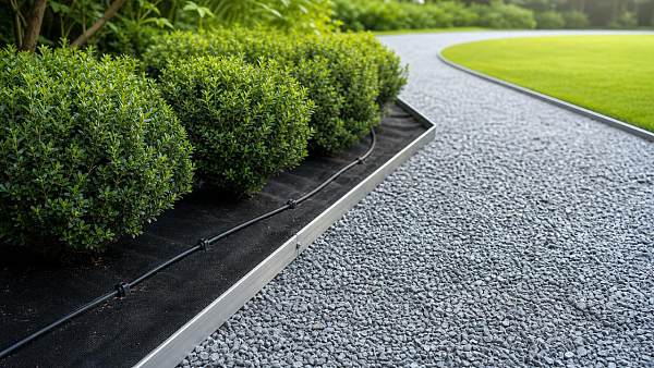 Which garden supplies reduce upkeep for large landscapes?
