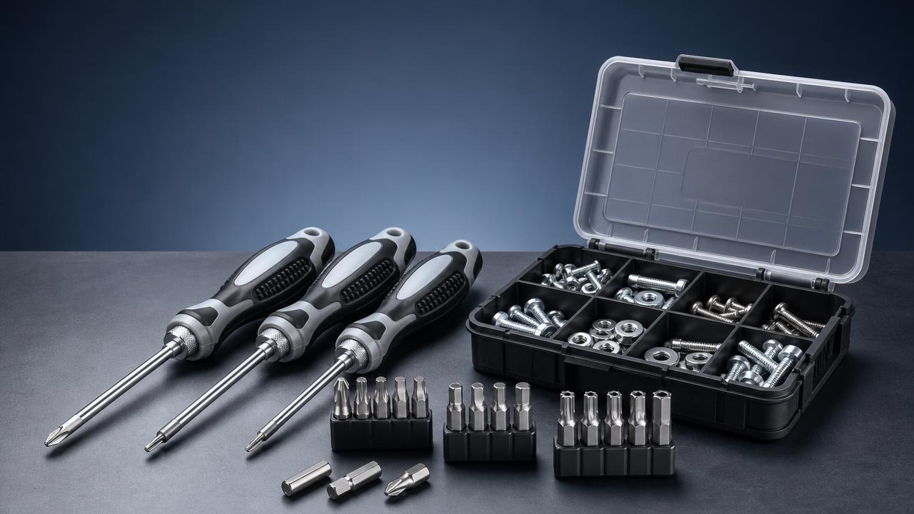 screwdriversset: Bits, Handles & Steel Grades