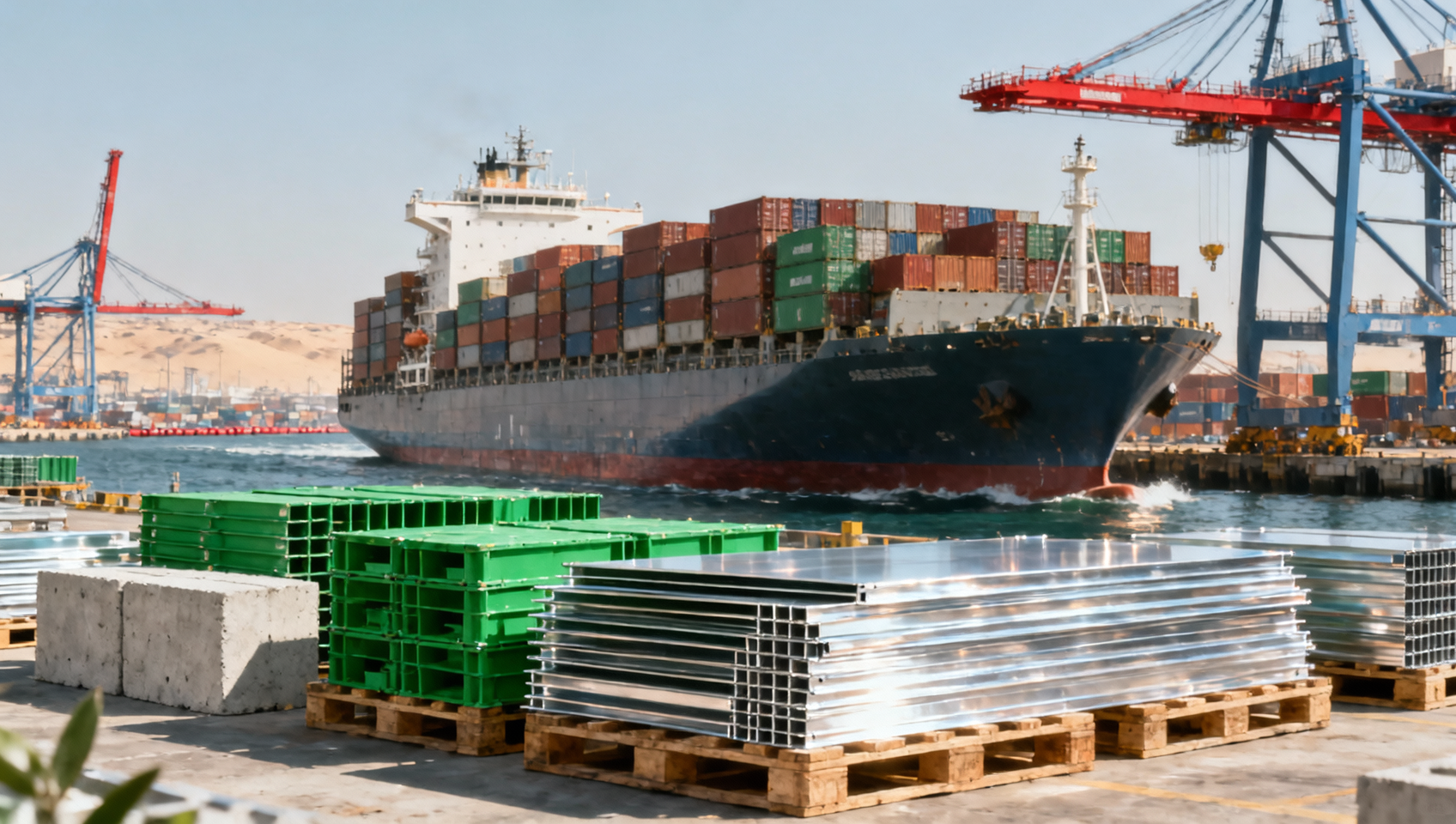 Red Sea Disruption Lifts Asia-Europe Green Building Freight