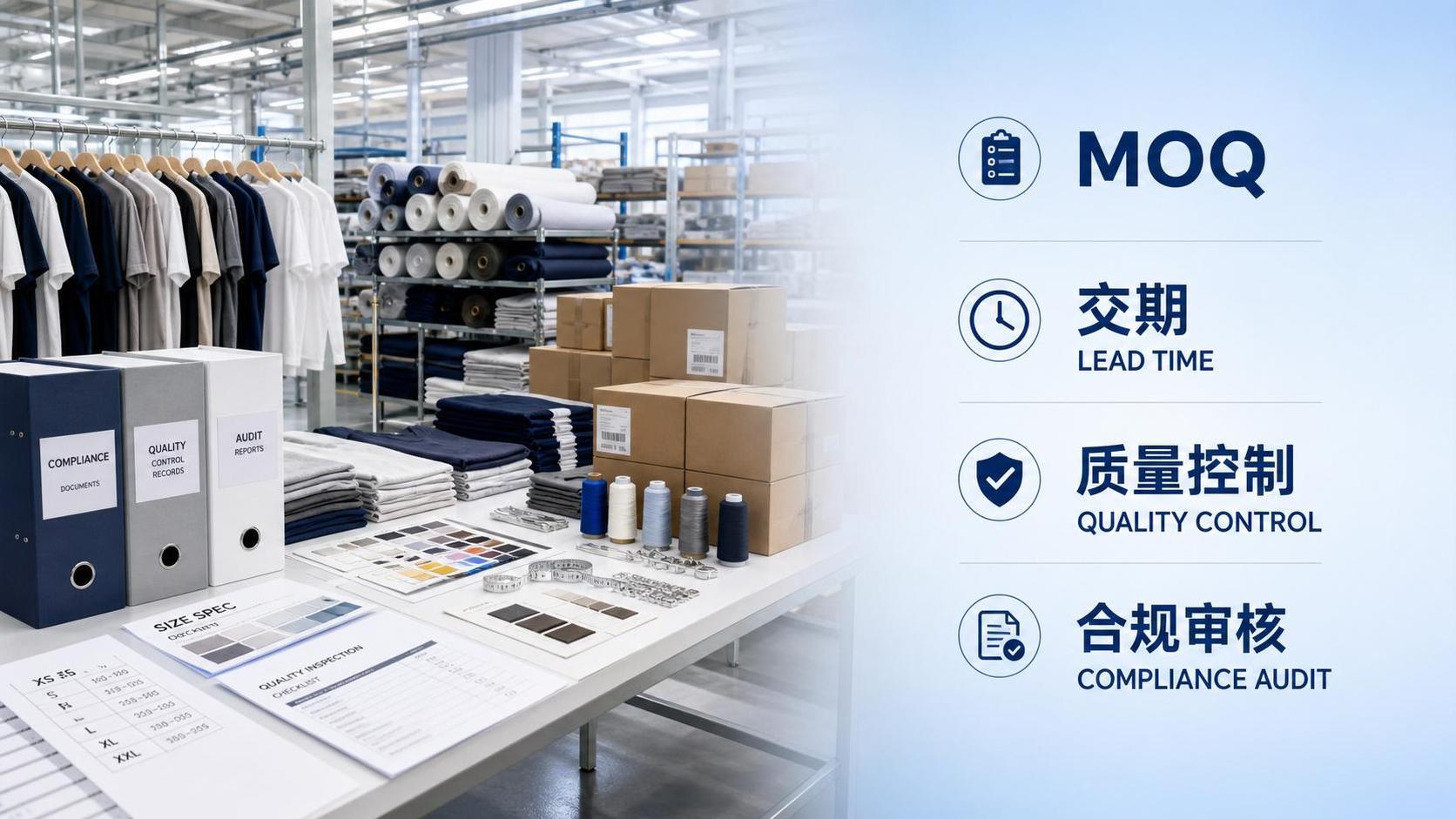 How to Choose a Clothing Factory: MOQ, Lead Time, Quality Control, and Compliance