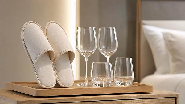 Custom Hotel Slippers and Glassware Sets: How to Match Amenities to Brand Positioning