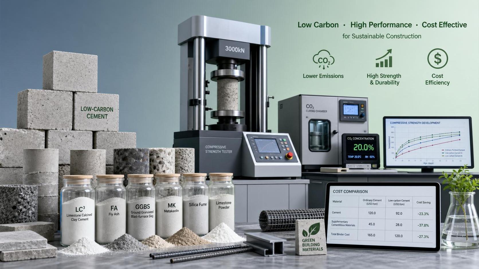 Low-Carbon Cement Alternatives: How to Compare Strength, CO2 Impact, and Cost