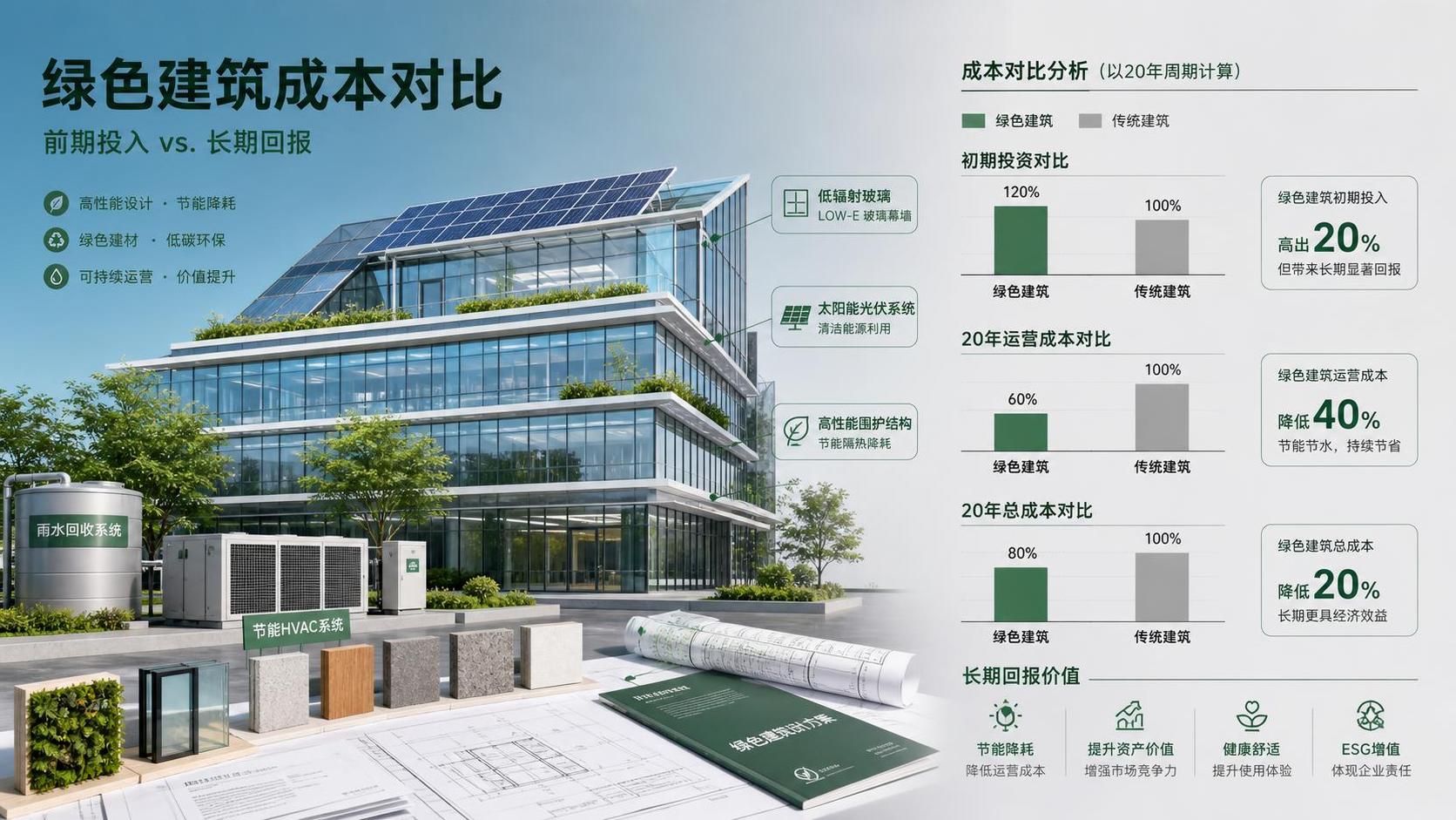 Sustainable Building Cost Comparison: Upfront Costs vs Long-Term ROI Explained