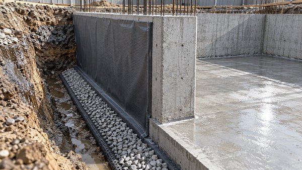 When is a bentonite membrane suitable for below-grade waterproofing?