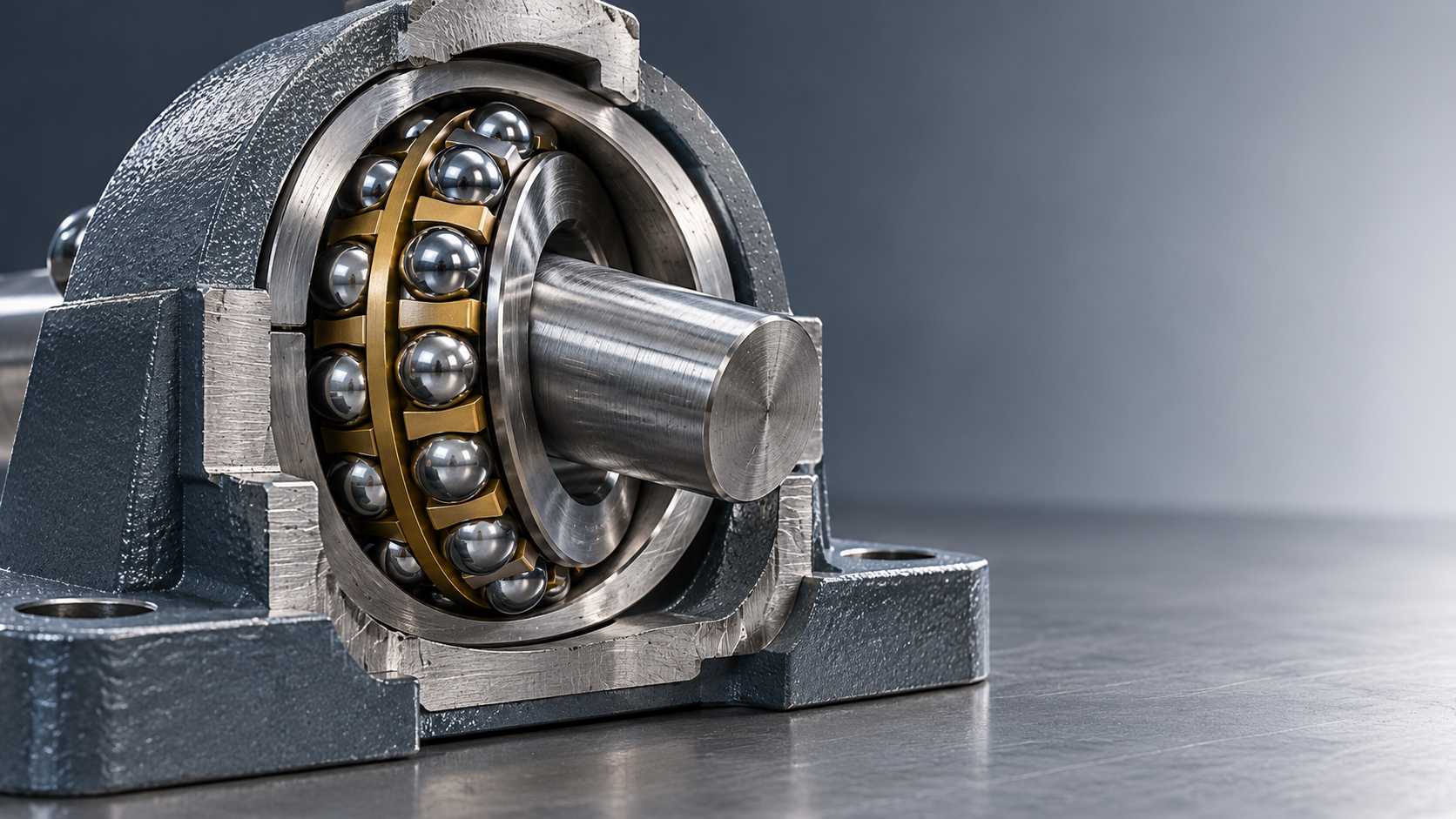 How much shaft misalignment can self-aligning ball bearings handle?
