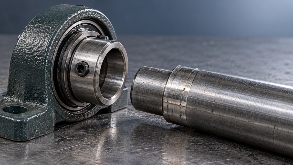 What causes set screws to loosen on insert bearings in service?