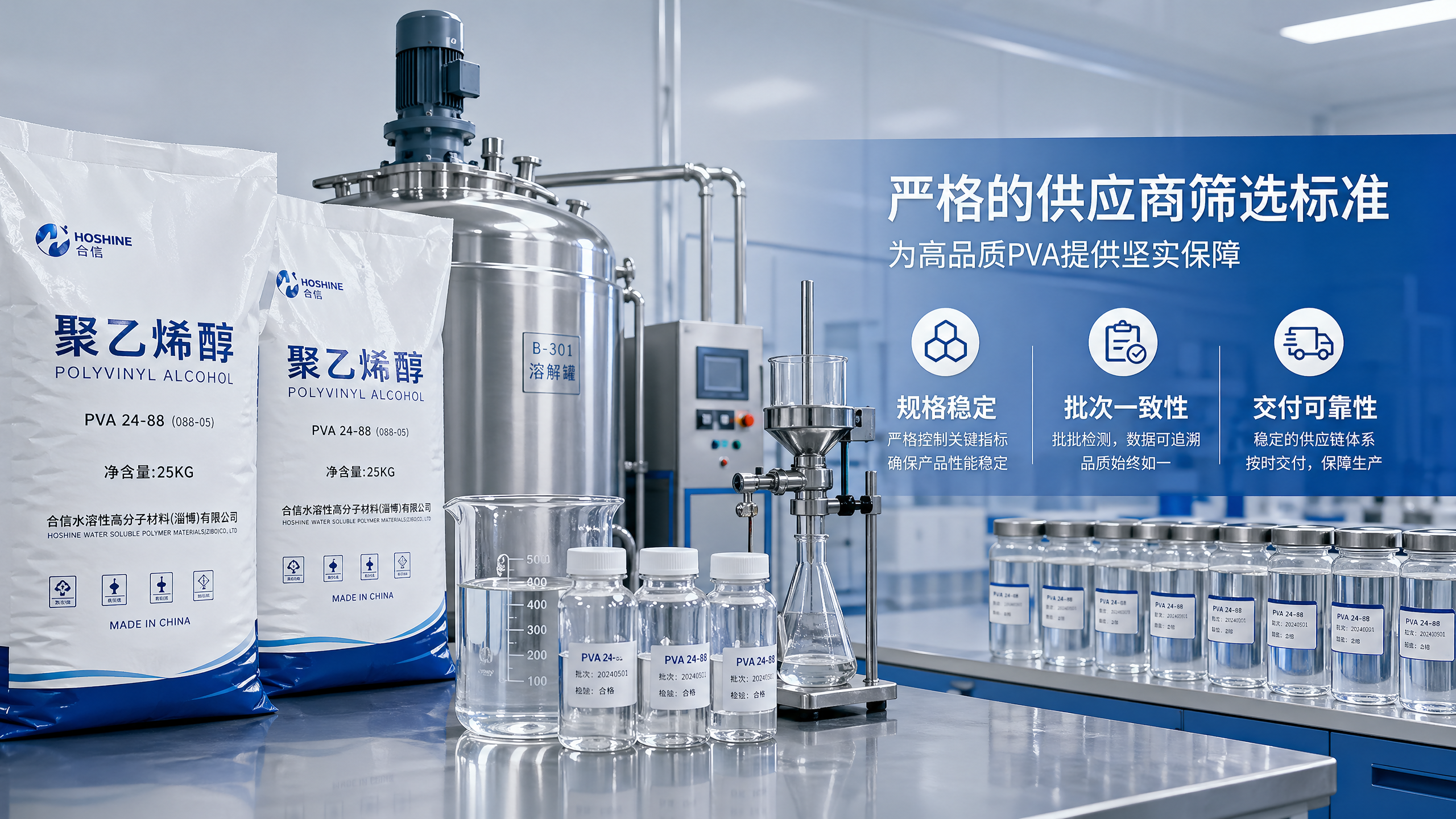 علامات التحذير لدى مورّد كحول البولي فينيل التي تؤدي غالبًا إلى مشكلات في الإنتاج