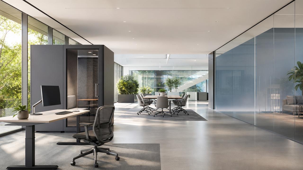 How can Modern office furniture improve hybrid work?
