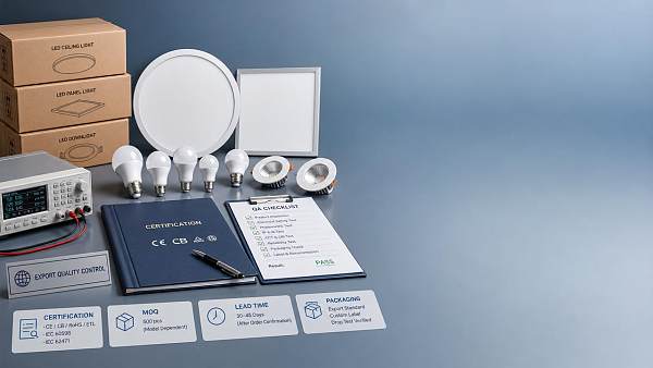 How to Evaluate a Lighting Exporter: Certifications, MOQ, Lead Time, and QA Checklist