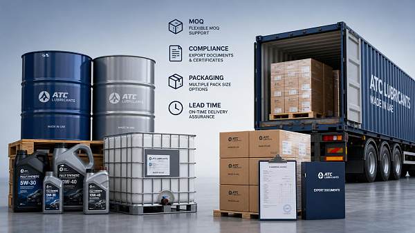 Lubricants Exporter Selection Guide: MOQ, Compliance, Packaging, and Lead Times