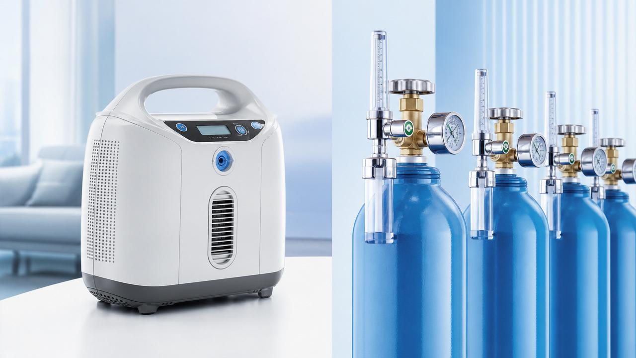 Portable Oxygen Concentrators vs Oxygen Cylinders: Which Option Fits Home and Travel Use?