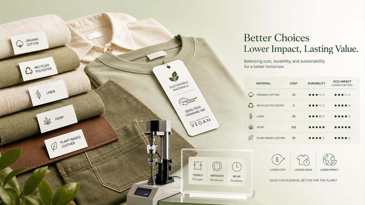 Sustainable Fashion Materials Compared: How to Evaluate Cost, Durability, and Claims