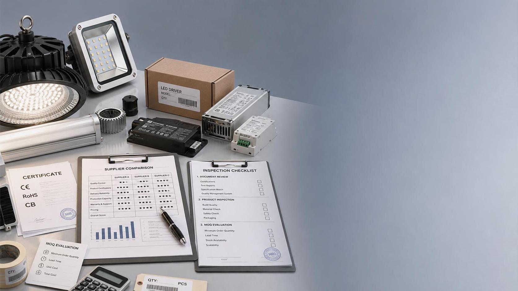 Lighting Sourcing Checklist: How to Compare Suppliers, Certifications, and MOQ