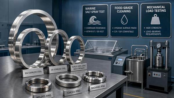 How to Choose Stainless Steel Rings: Grades, Corrosion Resistance, and Load Requirements