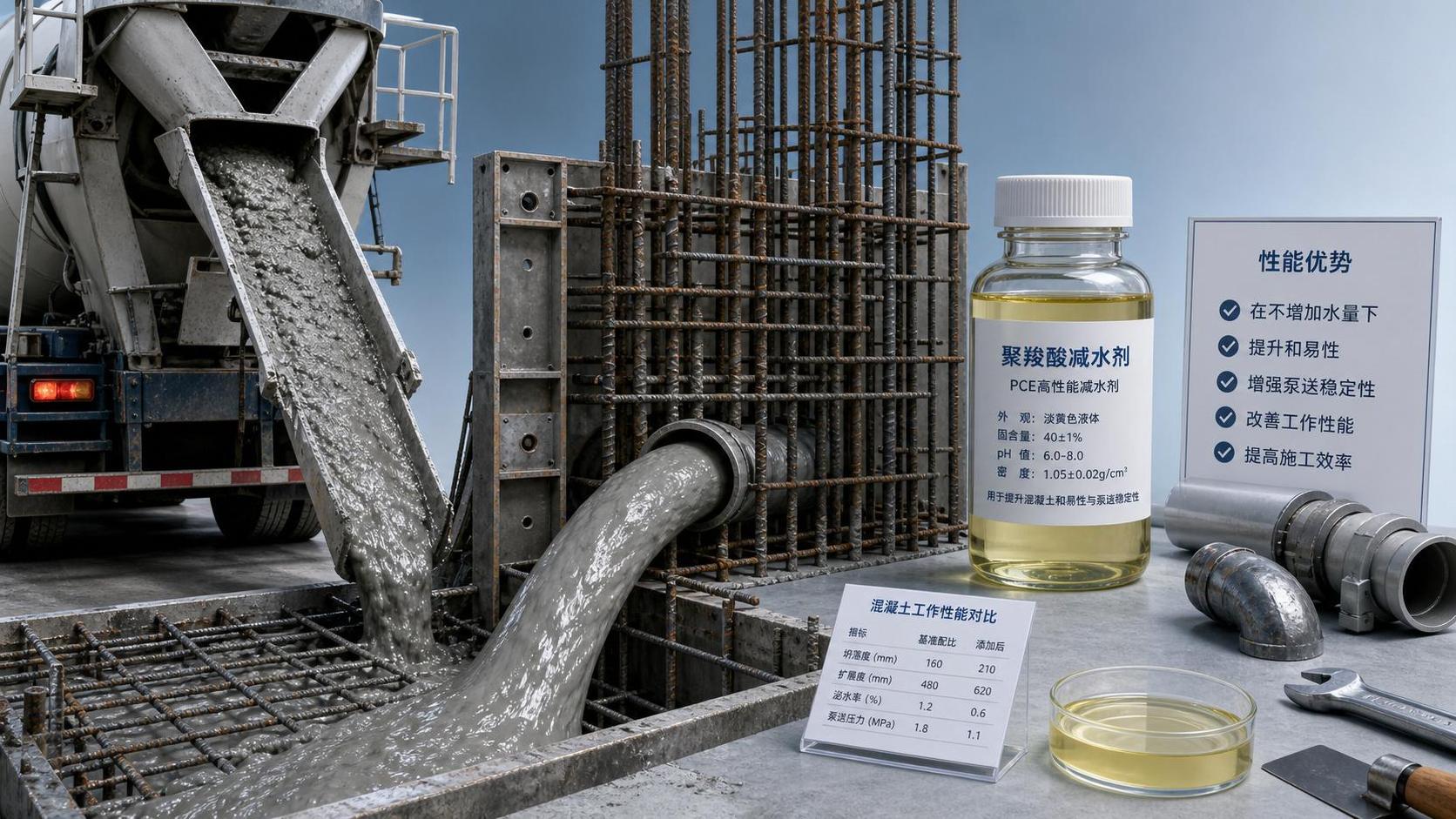 Concrete Admixture Polycarboxylate: How It Improves Workability Without Raising Water Content