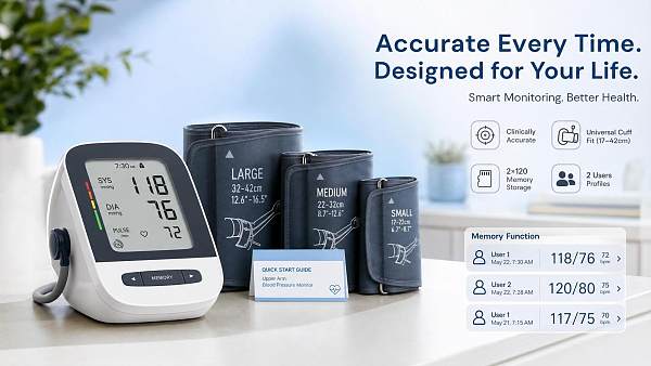 How to Choose Blood Pressure Monitors for Home Use: Cuff Size, Accuracy, and Memory
