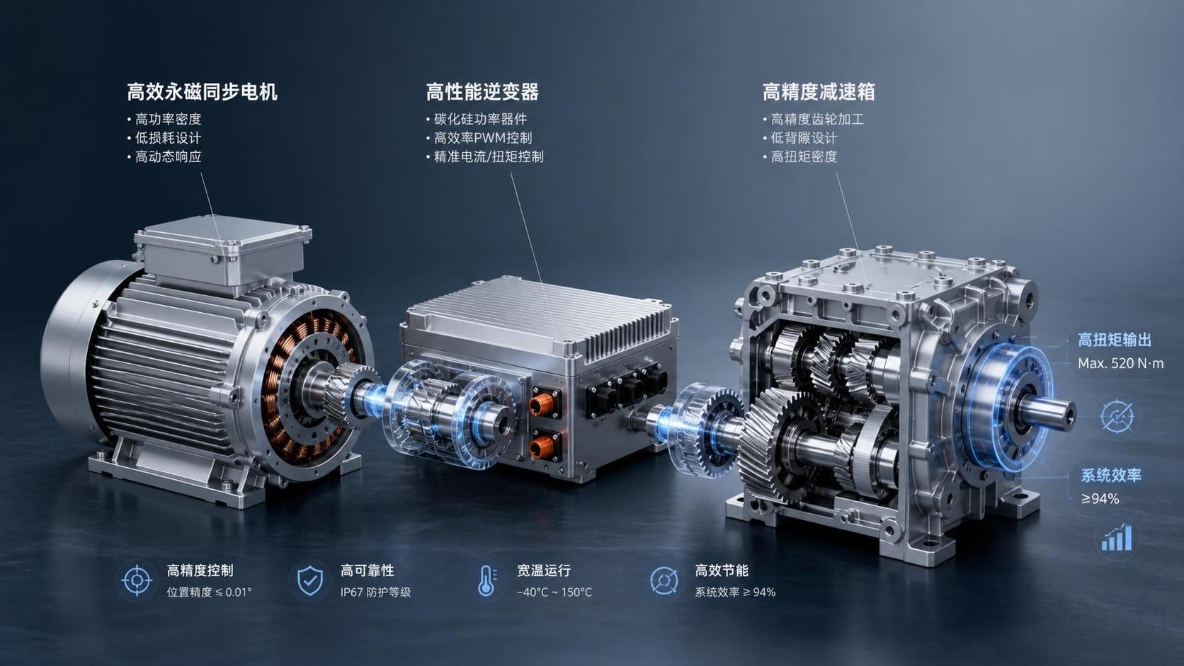 How to compare electric drive components for torque and efficiency