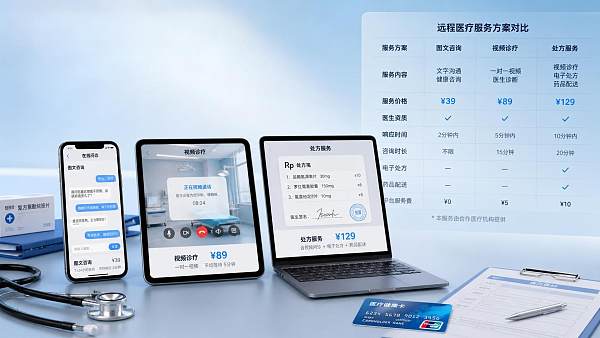 What determines online medical consultation pricing across platforms