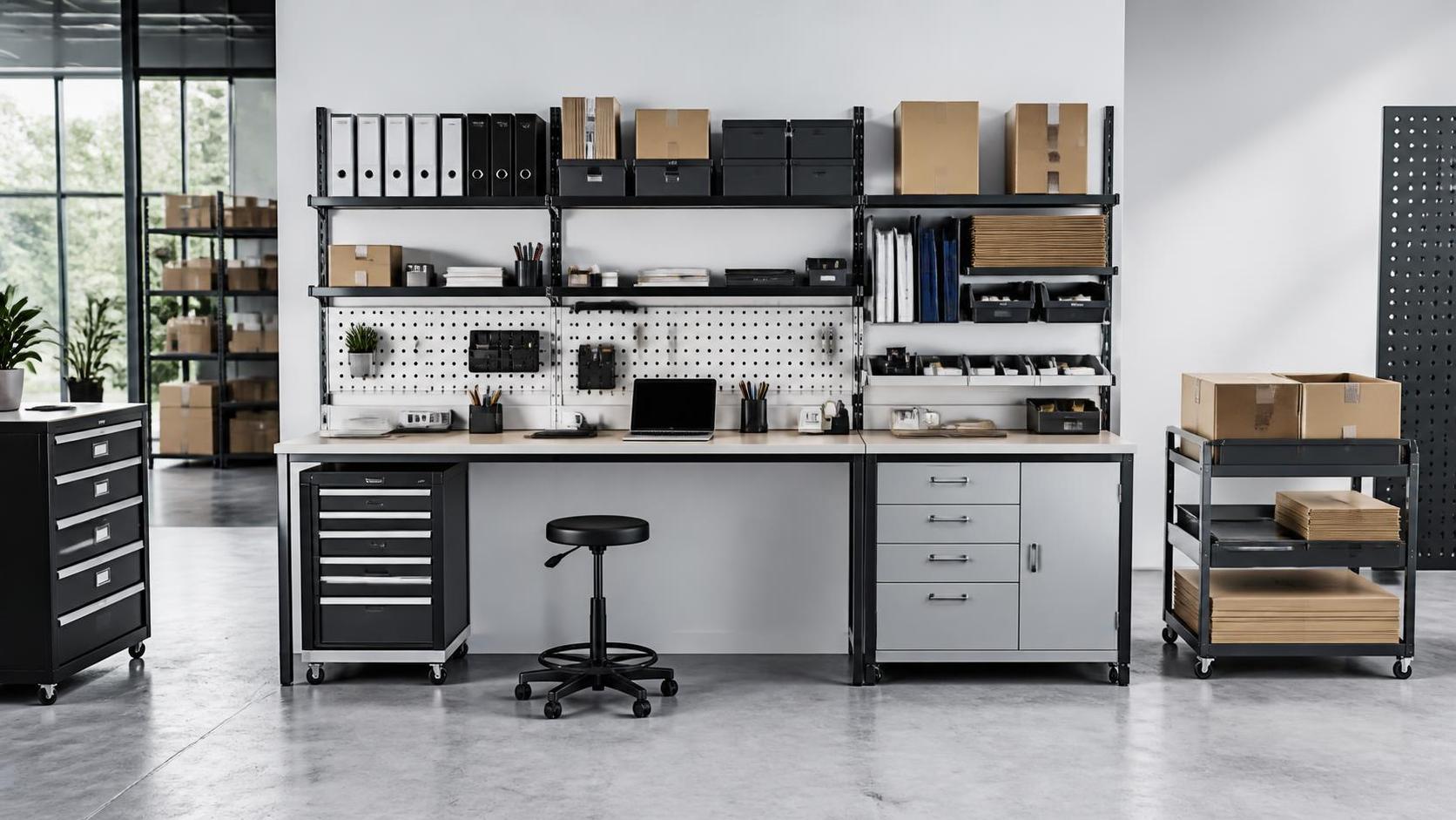How much storage can modular systems furniture add to a workspace?