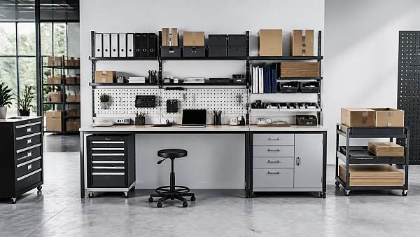 How much storage can modular systems furniture add to a workspace?