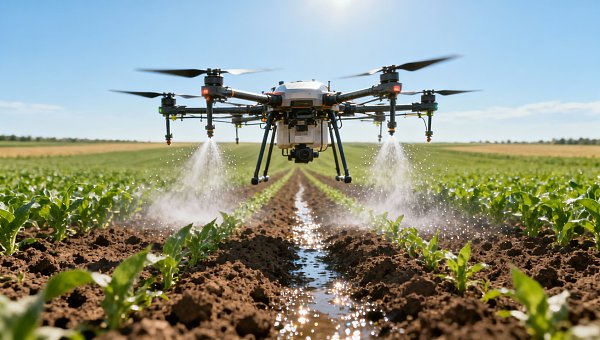 Environmental impact of drone-based spraying: what soil tests reveal
