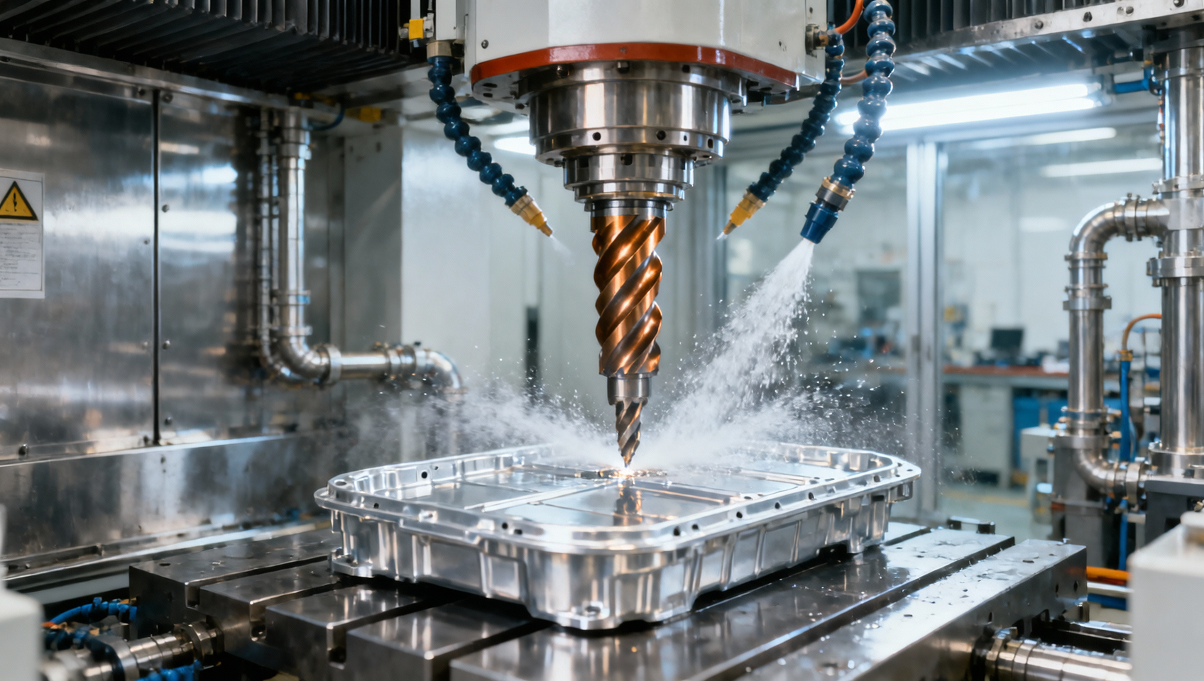 CNC machining tools with coated edges last longer—but only if coolant delivery is precise