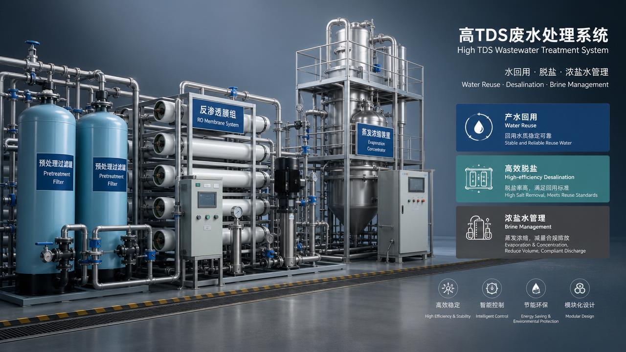 Wastewater Treatment Solutions for High-TDS Industrial Effluent