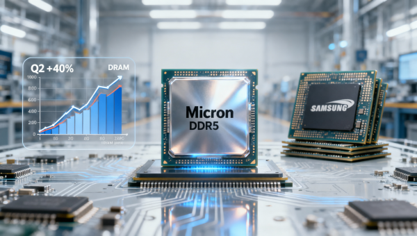 Micron DRAM Prices Up 40% in Q2, Global Memory Procurement Costs Rise