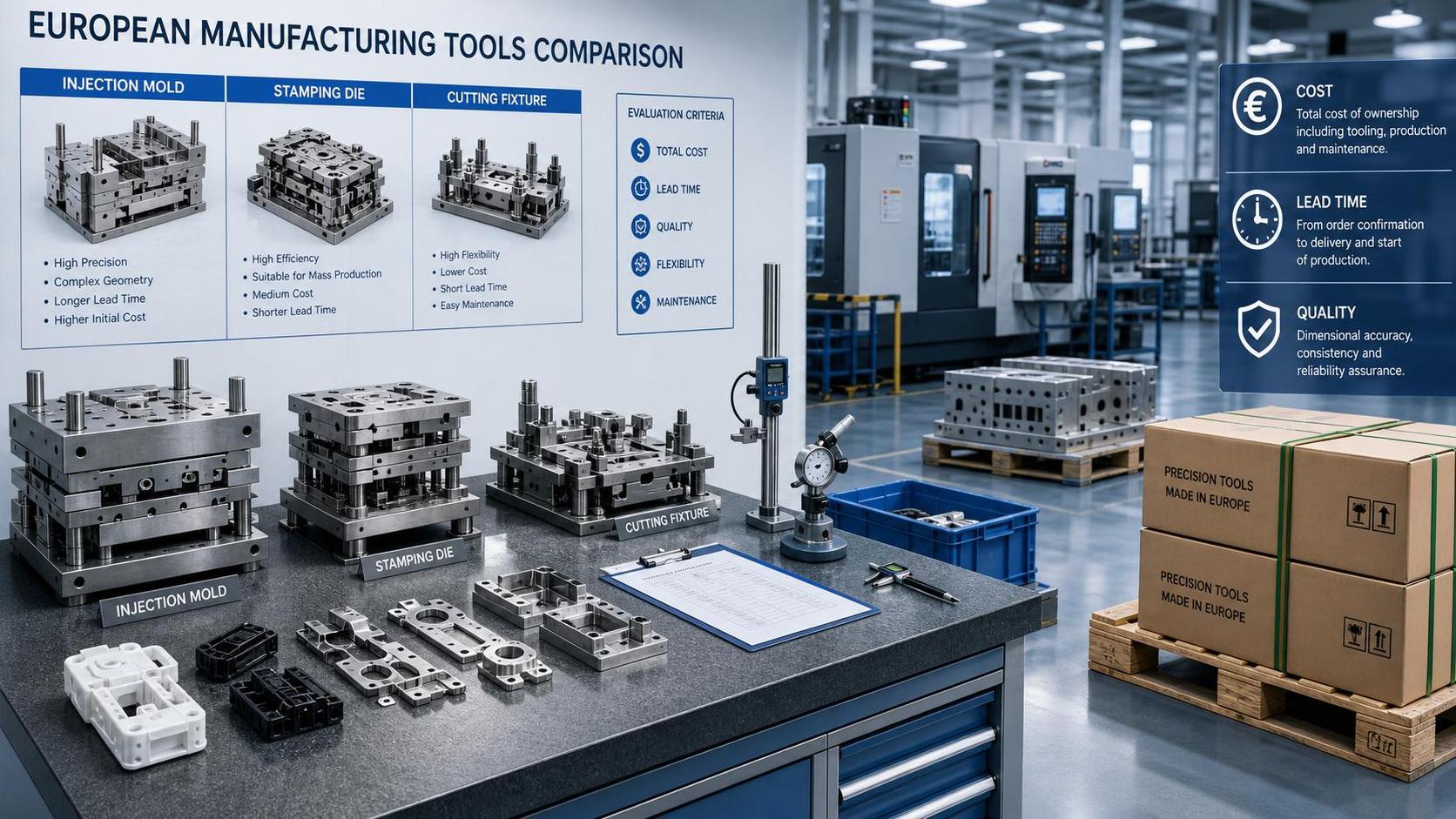 How to Compare Manufacturing Tools in Europe by Cost and Lead Time