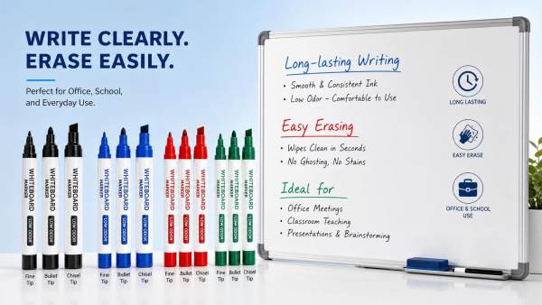 Whiteboard Markers: Low-Odor Options That Last Longer