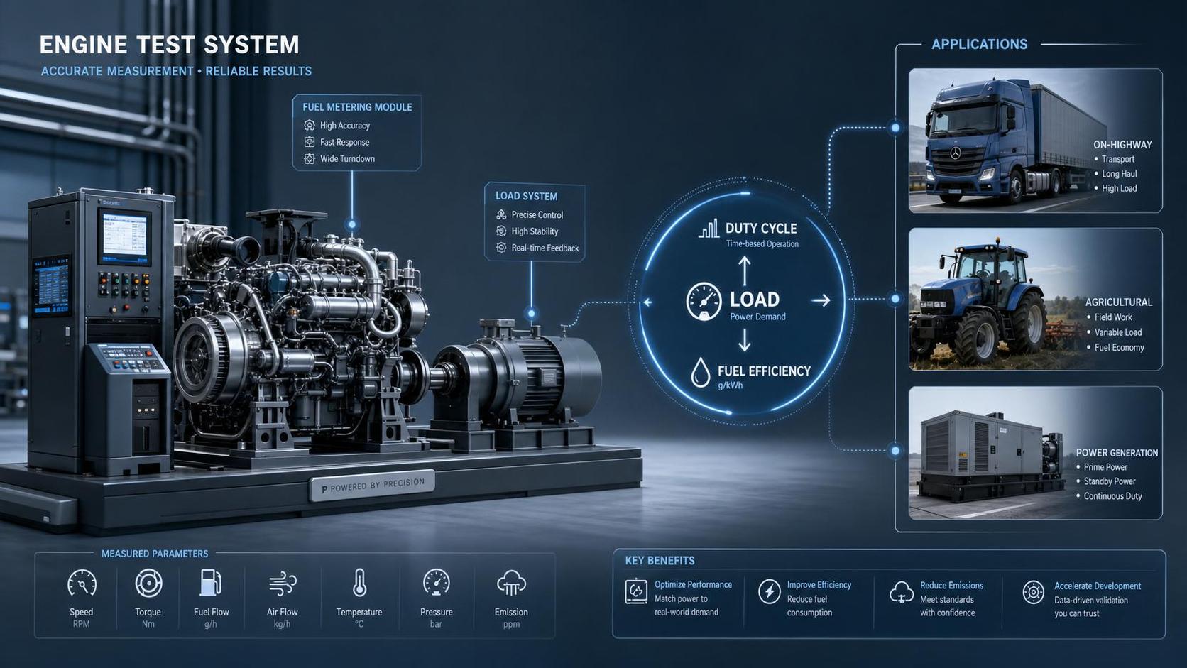 Diesel Engine Fuel Efficiency Benchmarks by Duty Cycle and Load