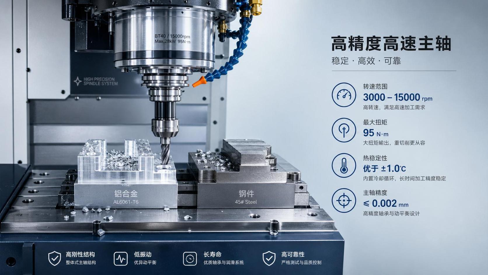 How to Choose the Right High-Speed Machining Spindle Range