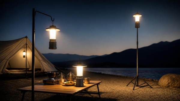 What brightness level do campinglanterns need for tent and campsite use?