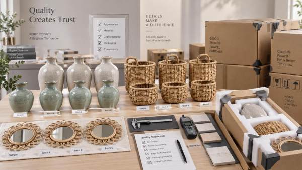How to verify product quality before placing a home decor wholesale order