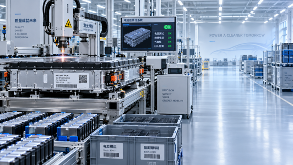 How to assess quality control at an EV battery pack factory in China