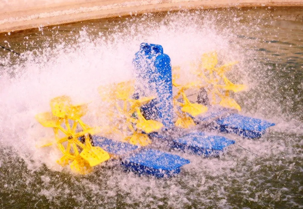 2HP-4-Impeller-Paddle-Wheel-Aerator-for-Pool 2HP 4 Impeller Paddle Wheel Aerator for Pool